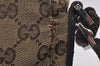 Authentic GUCCI Shoulder Cross Body Bag GG Canvas Leather 114273 Brown 6705J