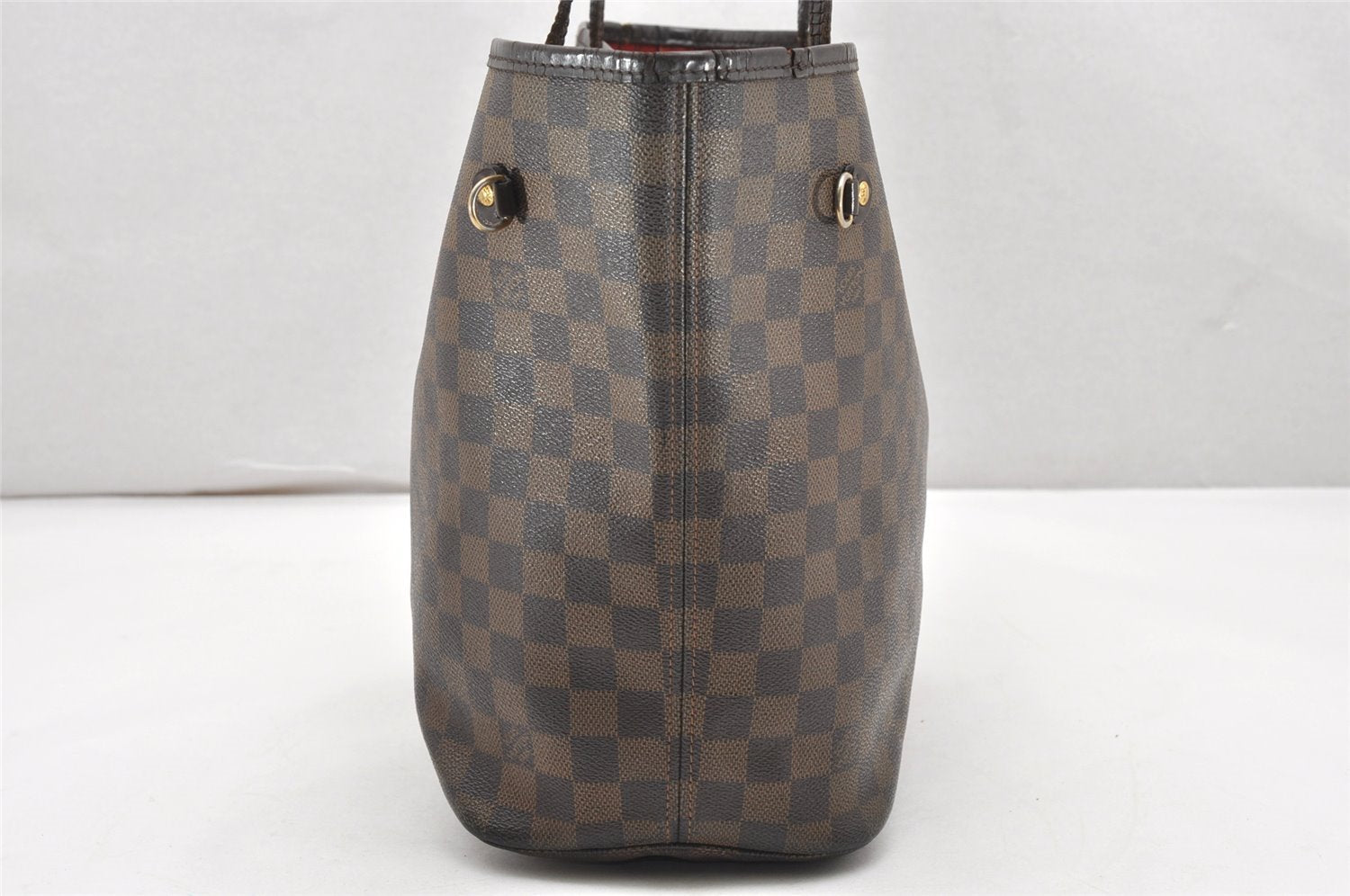 Authentic Louis Vuitton Damier Neverfull MM Shoulder Tote Bag N51105 LV 6706K