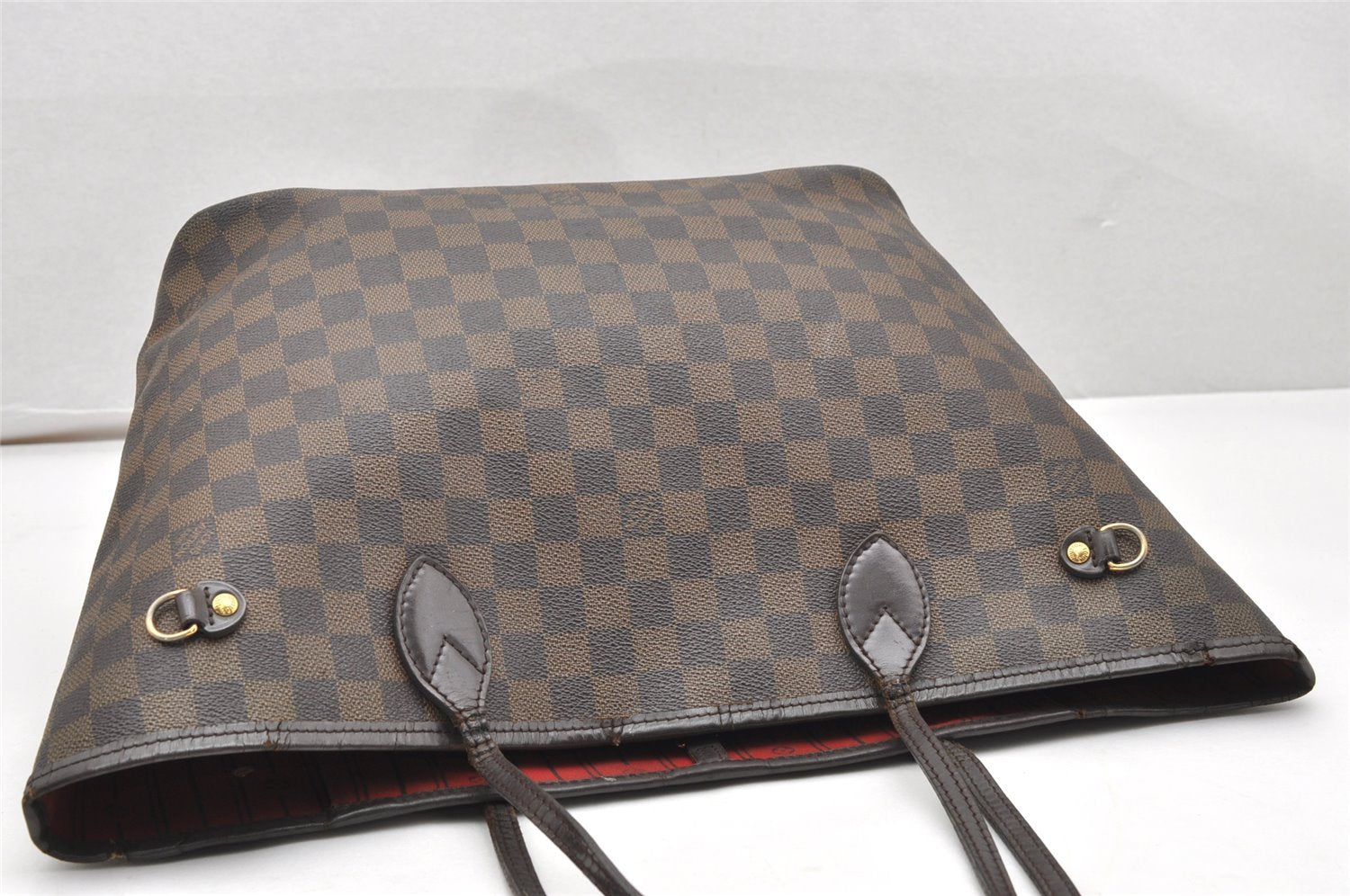 Authentic Louis Vuitton Damier Neverfull MM Shoulder Tote Bag N51105 LV 6706K