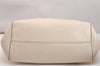 Authentic GUCCI Vintage Swing Large Shoulder Tote Bag Leather 354397 White 6707J