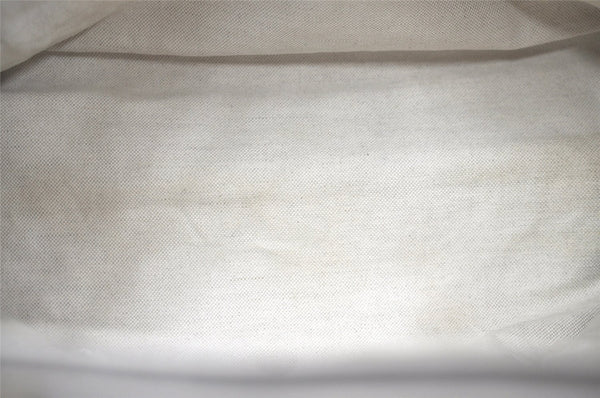 Authentic GUCCI Vintage Swing Large Shoulder Tote Bag Leather 354397 White 6707J