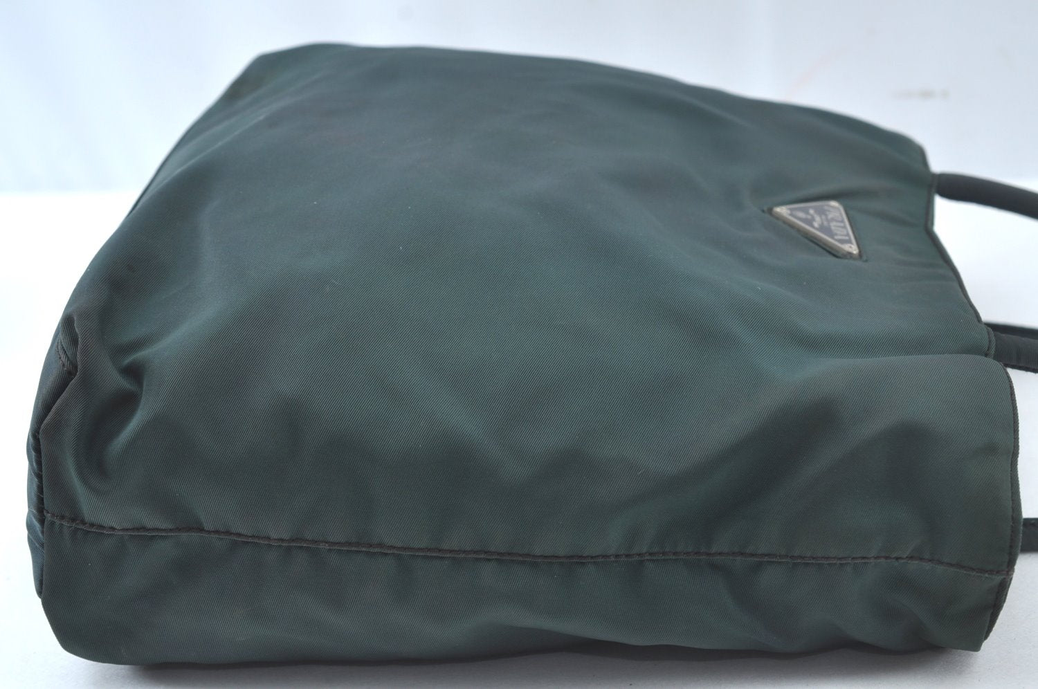 Authentic PRADA Nylon Tessuto Shoulder Tote Bag Khaki Green 6708J