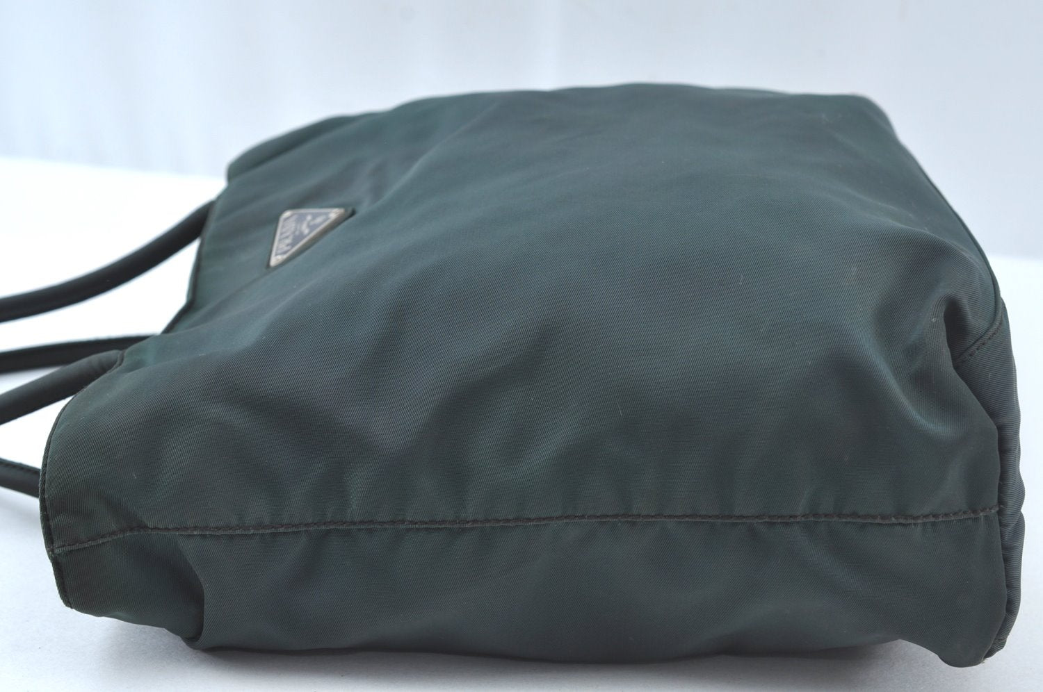 Authentic PRADA Nylon Tessuto Shoulder Tote Bag Khaki Green 6708J