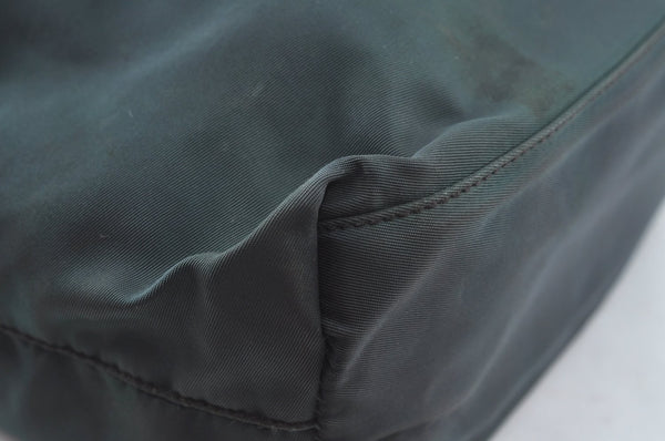 Authentic PRADA Nylon Tessuto Shoulder Tote Bag Khaki Green 6708J