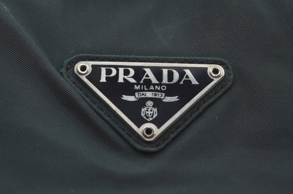 Authentic PRADA Nylon Tessuto Shoulder Tote Bag Khaki Green 6708J