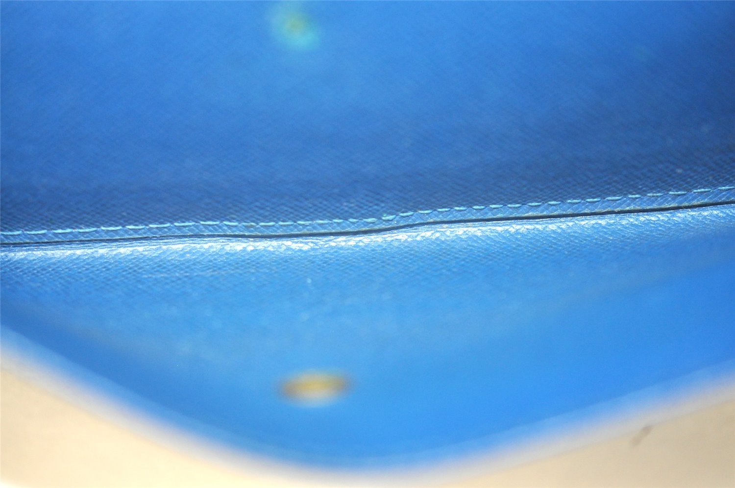 Auth Louis Vuitton Epi Porte Tresor International Wallet Blue M63385 Junk 6709J
