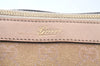 Authentic GUCCI Abbey Shoulder Tote Bag GG Canvas Leather 141470 Pink Gold 6713J