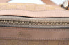 Authentic GUCCI Abbey Shoulder Tote Bag GG Canvas Leather 141470 Pink Gold 6713J