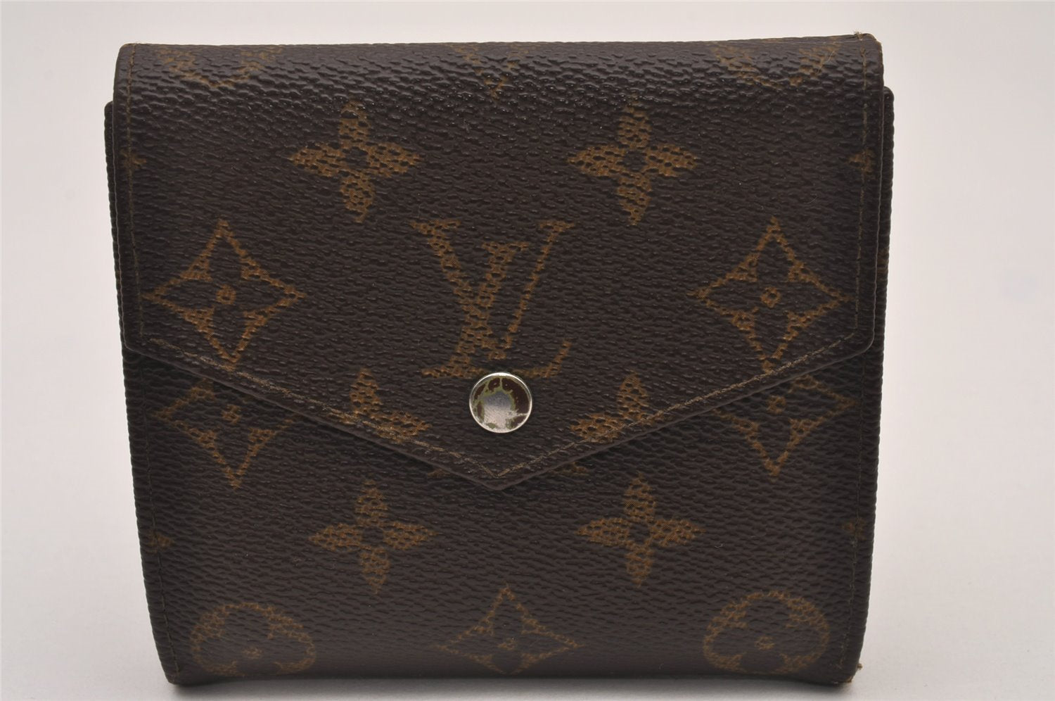 Authentic Louis Vuitton Monogram Porte Monnaie Billets Wallet M61660 LV 6715I