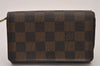 Authentic Louis Vuitton Damier Portefeuille Tresor Wallet Purse N61736 LV 6716I