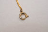 Authentic Christian Dior Gold Tone Chain Pendant Necklace CD 6717J