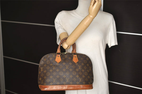 Authentic Louis Vuitton Monogram Alma Hand Bag Purse M51130 LV 6720J