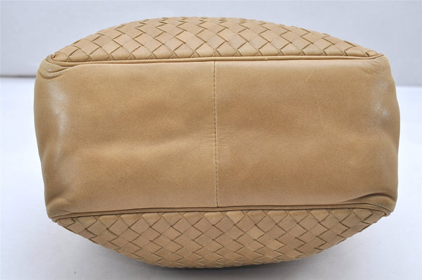 Authentic BOTTEGA VENETA Intrecciato Leather 2Way Shoulder Hand Bag Beige 6720K