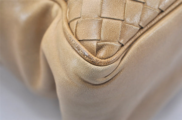 Authentic BOTTEGA VENETA Intrecciato Leather 2Way Shoulder Hand Bag Beige 6720K