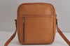 Authentic GUCCI Vintage Shoulder Cross Body Bag Purse Leather Brown 6721J