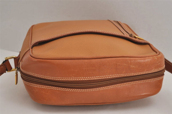 Authentic GUCCI Vintage Shoulder Cross Body Bag Purse Leather Brown 6721J