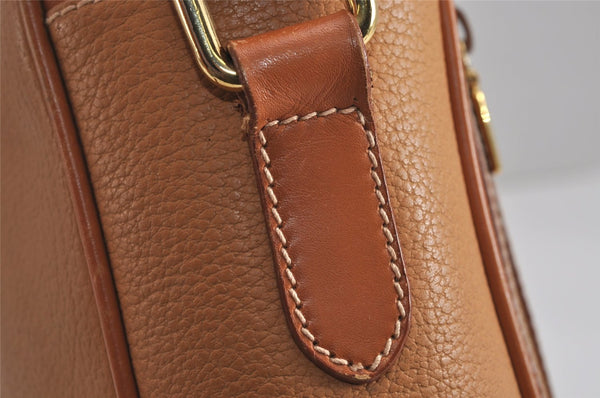 Authentic GUCCI Vintage Shoulder Cross Body Bag Purse Leather Brown 6721J