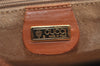 Authentic GUCCI Vintage Shoulder Cross Body Bag Purse Leather Brown 6721J