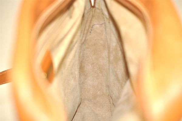 Authentic GUCCI Vintage Shoulder Cross Body Bag Purse Leather Brown 6721J