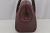 Authentic Cartier Must de Cartier Hand Boston Bag Leather Bordeaux Red 6722J