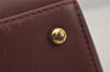 Authentic Cartier Must de Cartier Hand Boston Bag Leather Bordeaux Red 6722J