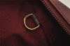 Authentic Cartier Must de Cartier Hand Boston Bag Leather Bordeaux Red 6722J