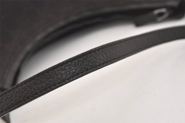 Authentic GUCCI Shoulder Hand Bag Purse GG Canvas Leather 28335 Brown 6725J