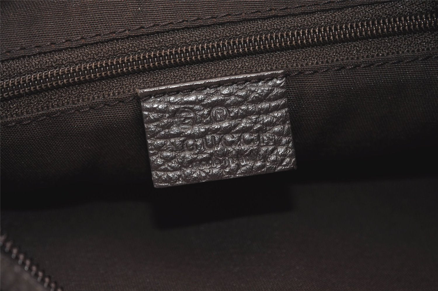 Authentic GUCCI Shoulder Hand Bag Purse GG Canvas Leather 28335 Brown 6725J