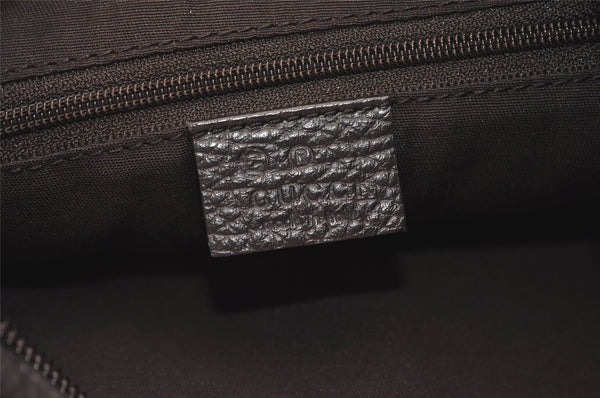 Authentic GUCCI Shoulder Hand Bag Purse GG Canvas Leather 28335 Brown 6725J