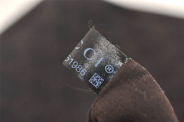 Authentic GUCCI Shoulder Hand Bag Purse GG Canvas Leather 28335 Brown 6725J