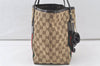 Authentic GUCCI Jolie Web Sherry Line Tote Bag GG Canvas Enamel Brown 6725K