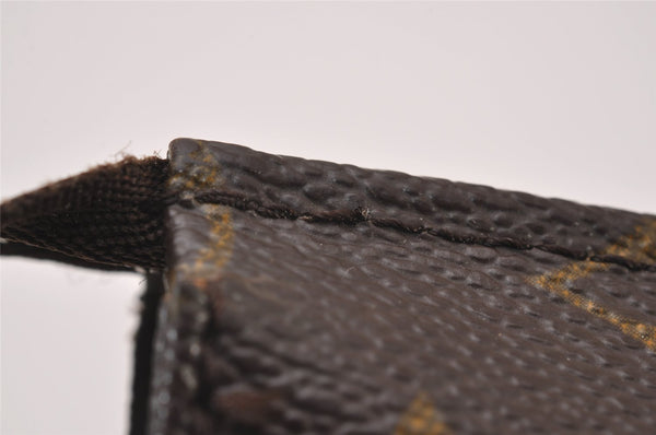 Authentic Louis Vuitton Monogram Poche Toilette 15 M47546 Cosmetics Pouch 6726I