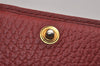 Authentic GUCCI Petite Mormont Trifold Wallet Purse Leather 474746 Red 6727J