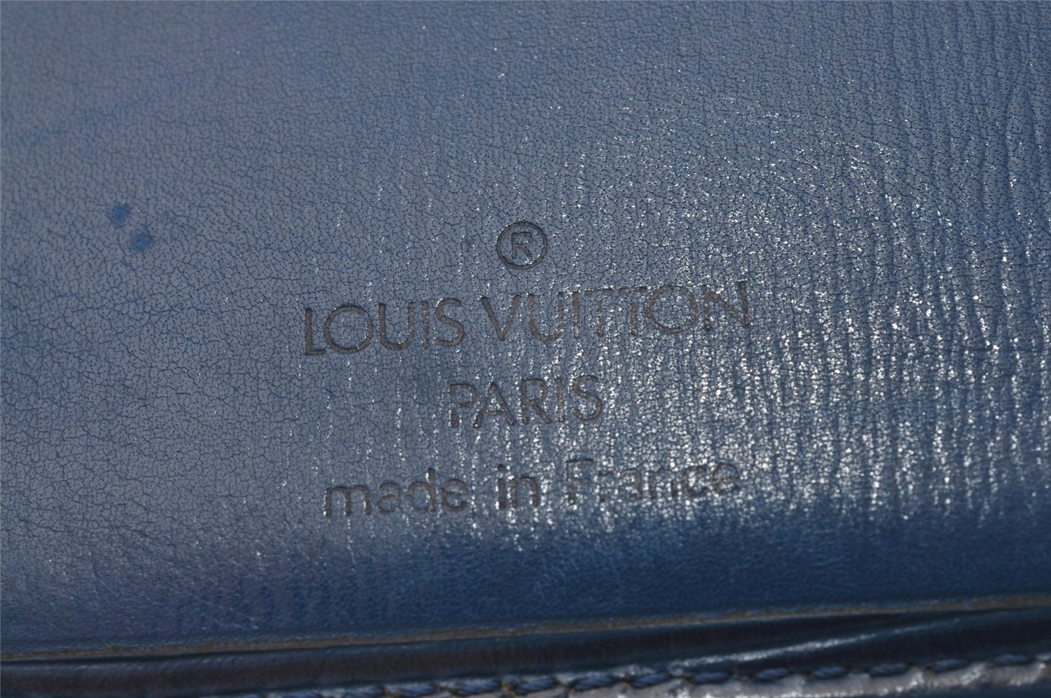 Authentic Louis Vuitton Epi Portefeuille Marco Wallet Purse Blue M60613 LV 6728I