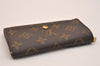 Authentic Louis Vuitton Monogram Porte Monnaie Zip Bifold Wallet M61735 LV 6728J