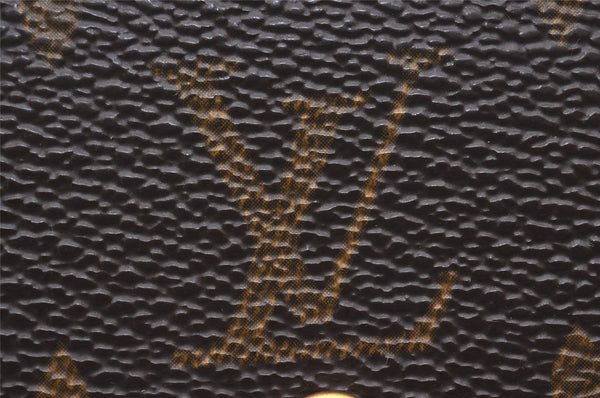 Authentic Louis Vuitton Monogram Porte Monnaie Zip Bifold Wallet M61735 LV 6728J