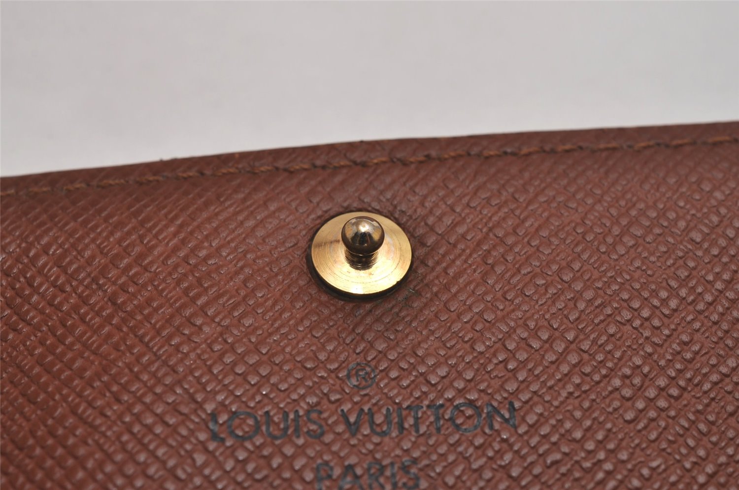 Authentic Louis Vuitton Monogram Porte Monnaie Zip Bifold Wallet M61735 LV 6728J