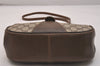 Authentic GUCCI Web Sherry Line Shoulder Cross Bag GG PVC Leather Brown 6729J