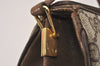 Authentic GUCCI Web Sherry Line Shoulder Cross Bag GG PVC Leather Brown 6729J