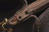 Authentic GUCCI Web Sherry Line Shoulder Cross Bag GG PVC Leather Brown 6729J