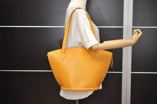 Auth Louis Vuitton Epi Saint Jacques Shopping Shoulder Bag M52269 Yellow 6730J