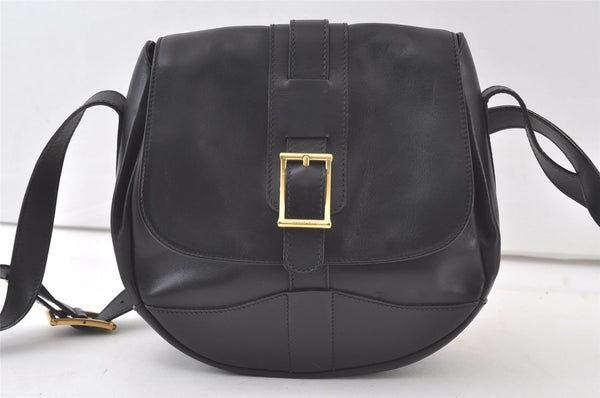 Authentic GUCCI Vintage Shoulder Cross Body Bag Purse Leather Black Junk 6732K