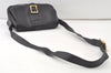 Authentic GUCCI Vintage Shoulder Cross Body Bag Purse Leather Black Junk 6732K