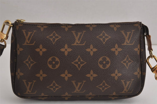 Authentic Louis Vuitton Monogram Pochette Accessoires Shoulder Cross Pouch 6733J