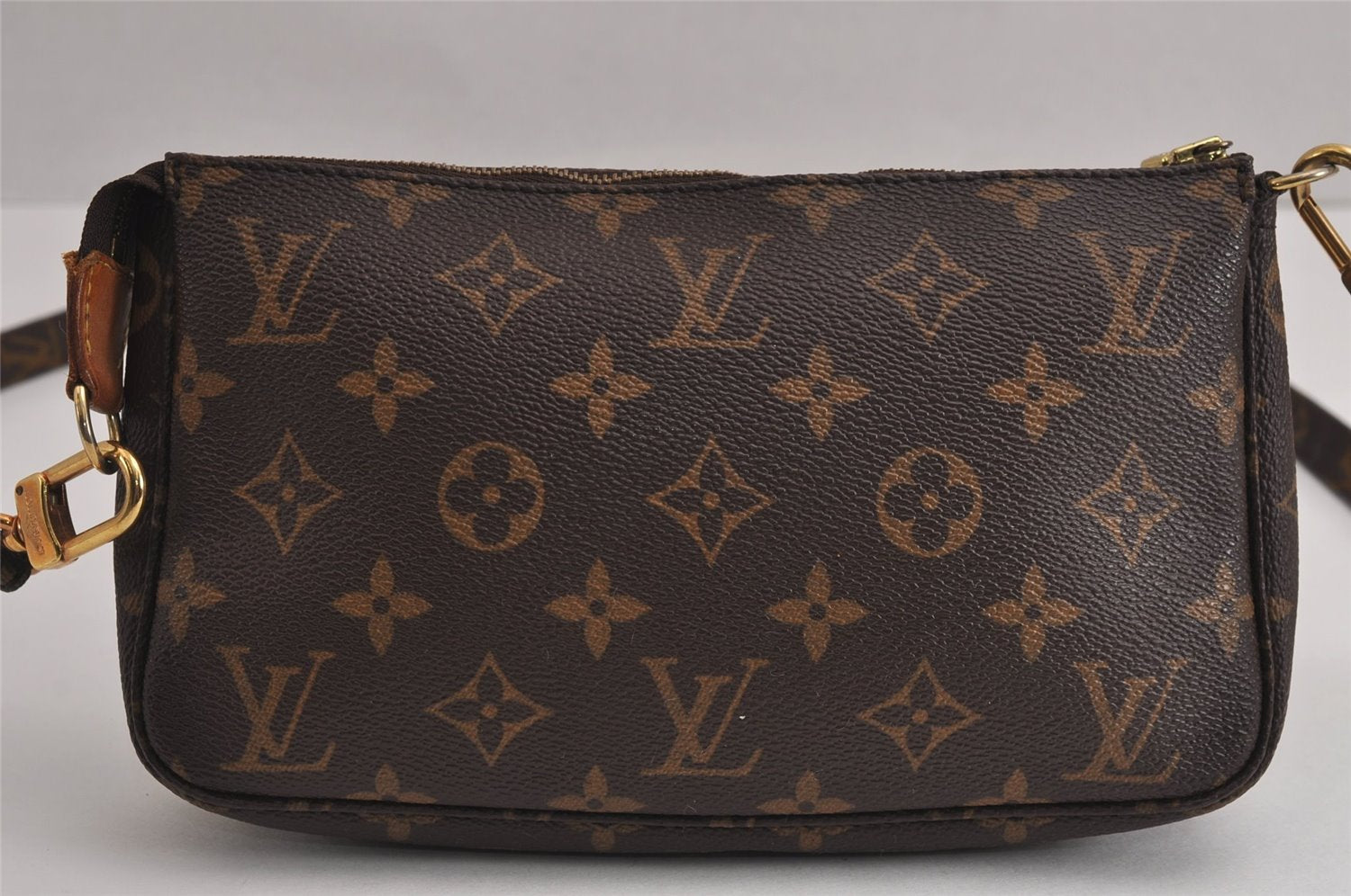 Authentic Louis Vuitton Monogram Pochette Accessoires Shoulder Cross Pouch 6733J