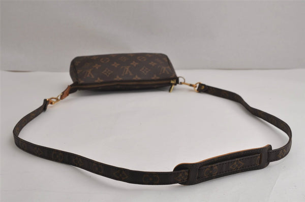 Authentic Louis Vuitton Monogram Pochette Accessoires Shoulder Cross Pouch 6733J