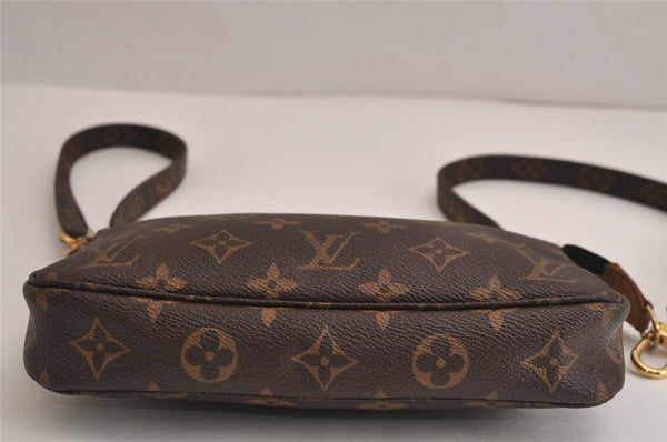 Authentic Louis Vuitton Monogram Pochette Accessoires Shoulder Cross Pouch 6733J
