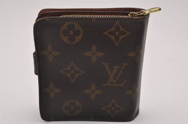 Authentic Louis Vuitton Monogram Compact Zip Bifold Wallet Purse M61667 LV 6734I