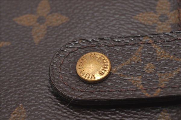 Authentic Louis Vuitton Monogram Compact Zip Bifold Wallet Purse M61667 LV 6734I