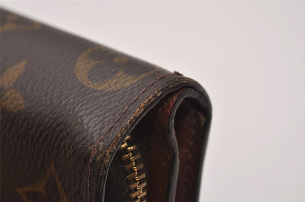Authentic Louis Vuitton Monogram Compact Zip Bifold Wallet Purse M61667 LV 6734I